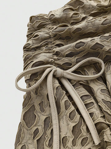 ROMWE Hippie Women's Summer Fashionable Distressed Texture Fabric Skirt