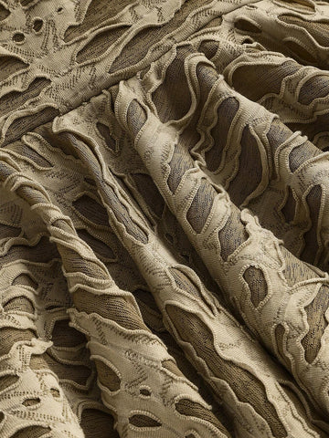 ROMWE Hippie Women's Summer Fashionable Distressed Texture Fabric Skirt