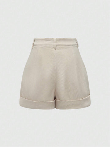ROMWE Hippie Women's Vacation Casual Floral Embroidery Frayed Edge Shorts