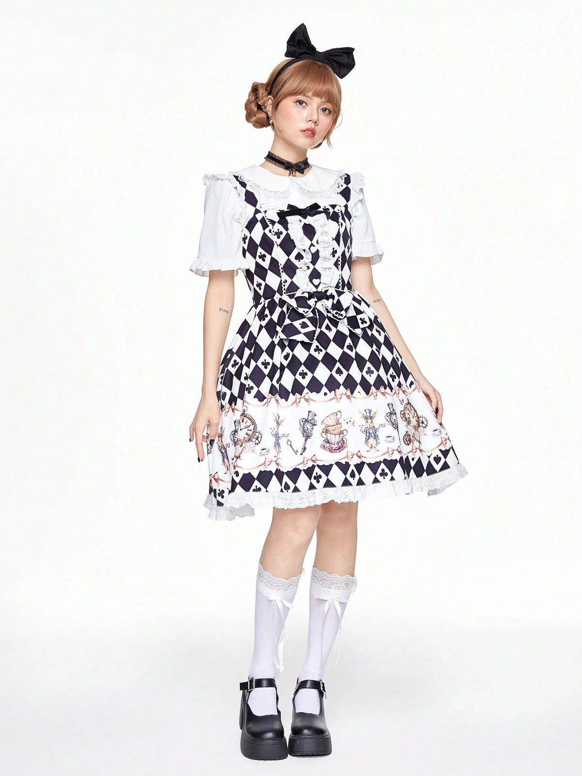 ROMWE Kawaii Cute Style Women Short Dress, Minimalist & Fashionable For Casual Daily Wear
