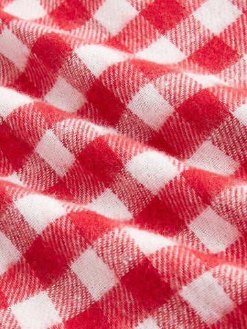 ROMWE Kawaii Women Summer Casual Plaid Shorts With Bow Decoration