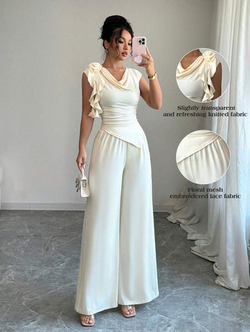 NewRafferiza Women Two Pieces Outfits For Daily Wear