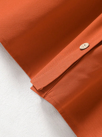 Ramadan Young Girl Children's Conservative Buttons And Ruffles Open-Front Long-Sleeved Long Dress