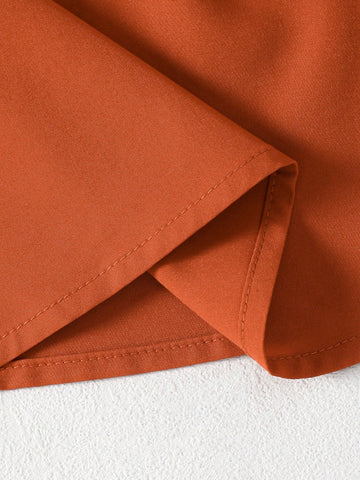 Ramadan Young Girl Children's Conservative Buttons And Ruffles Open-Front Long-Sleeved Long Dress