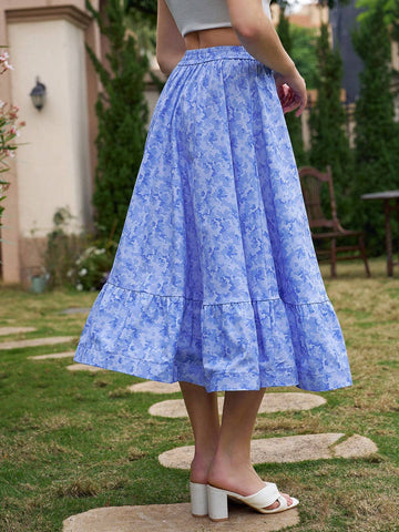 Ravgirl Camouflage Print A-Line Skirt