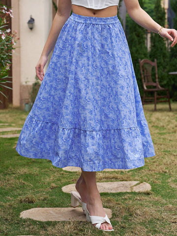 Ravgirl Camouflage Print A-Line Skirt