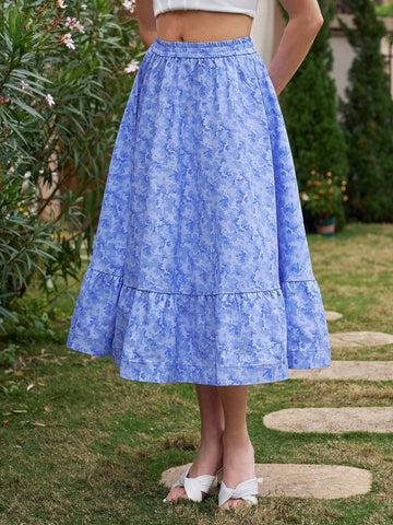 Ravgirl Camouflage Print A-Line Skirt