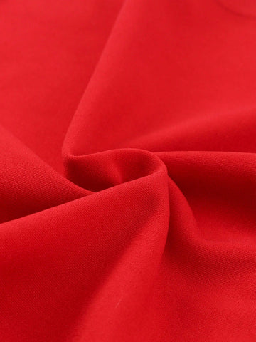 Red And Hot Pink Bodycon Sleeveless Mini One Shoulder Dress