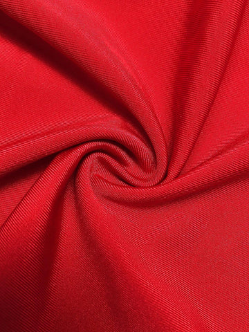 Red Color Sexy Twisted Off Shoulder Backless Waist Ruched A-Line Mini Dress With Glitter Detail For Women's Dating Party Cocktail Valentines Day