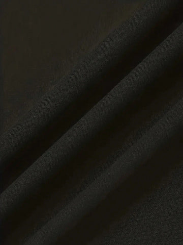 Rhinestone Decor Round Neck Fitted Bodycon Mini Dress, Elegant Long Sleeve Sheath Dress Suitable For Club And Party, Women Clothing