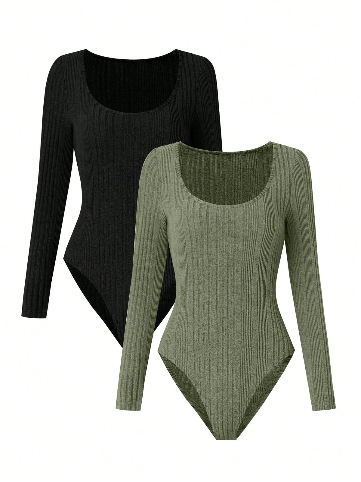 Round Neck Long Sleeve Bodysuit