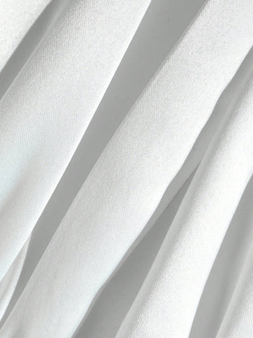 Ruched Bust Tube Wedding Dress Without Veil