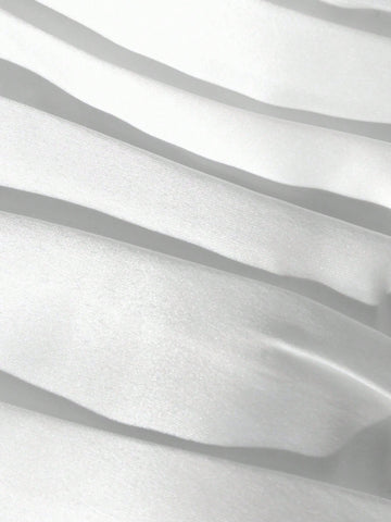 Ruched Bust Tube Wedding Dress Without Veil