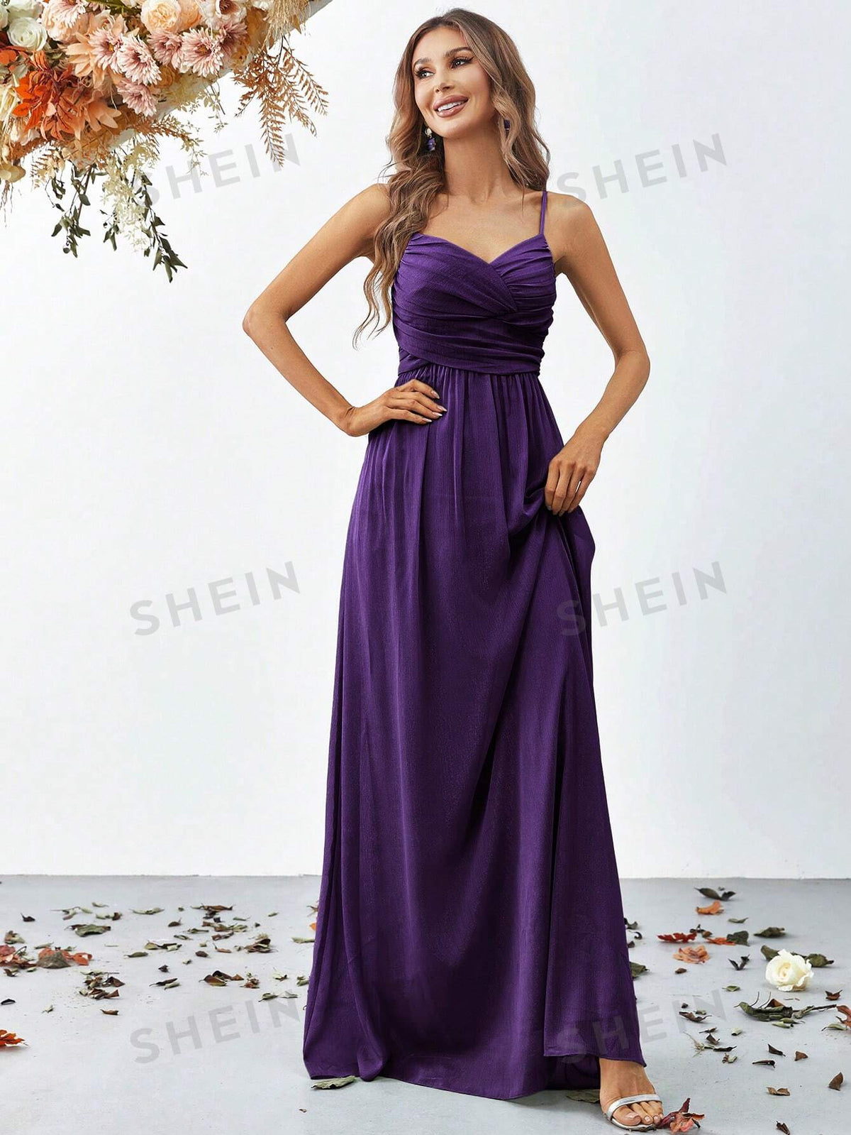 Ruched Front Cami Dress