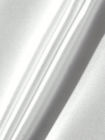 Ruffle Trim Mesh Wedding Dress