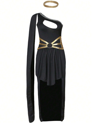 S-L Sexy Medieval Goddess Costume For Women, Halloween Princess Party Dress, Stage Performance Outfit