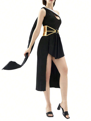 S-L Sexy Medieval Goddess Costume For Women, Halloween Princess Party Dress, Stage Performance Outfit