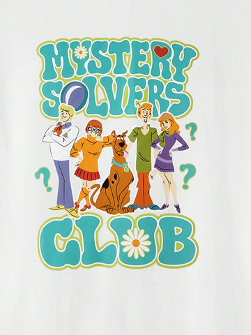 SCOOBY-DOO  Cartoon And Letter Graphic Tee Dress