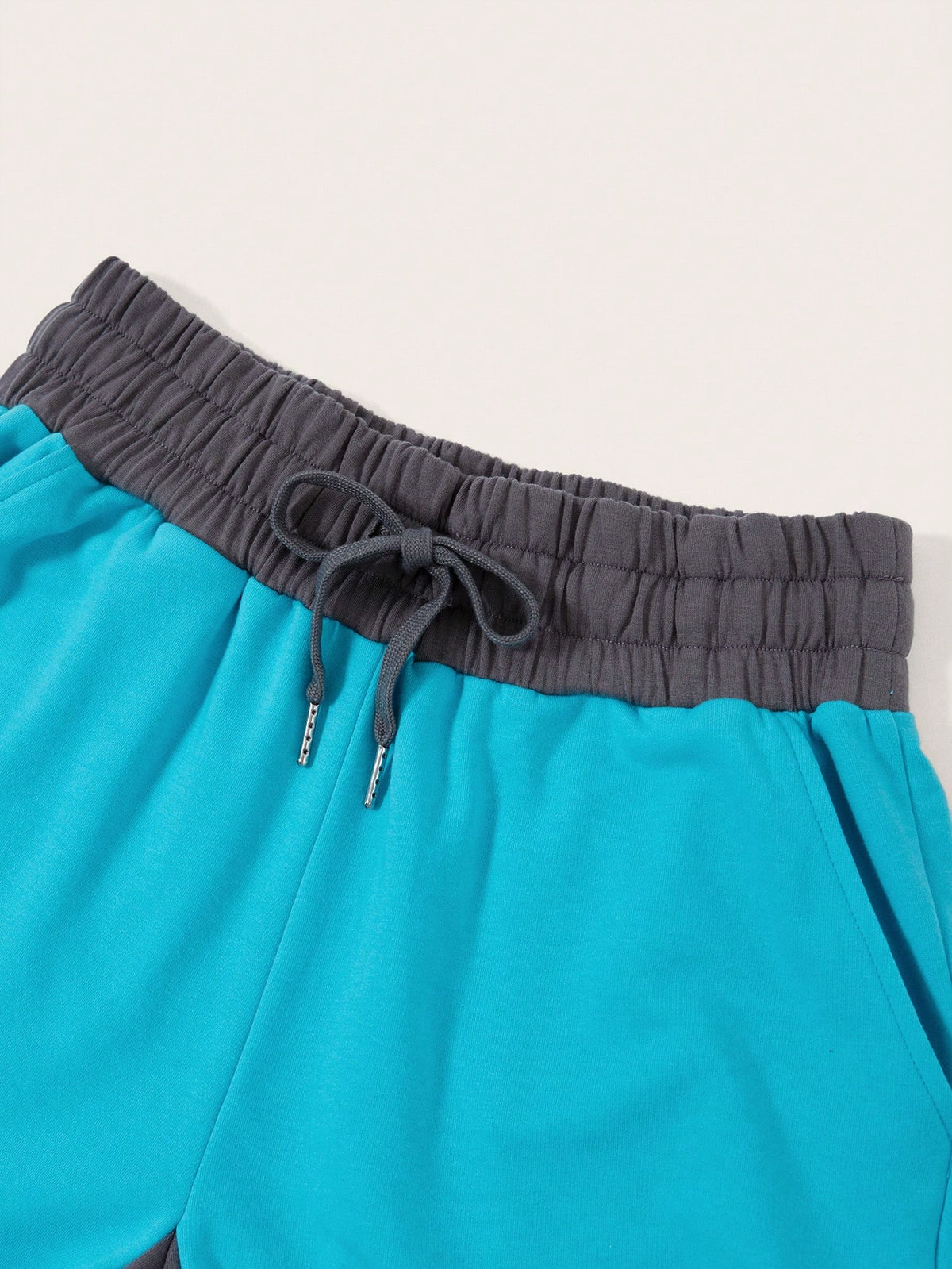 Colorblock Drawstring Waist Sweatpants