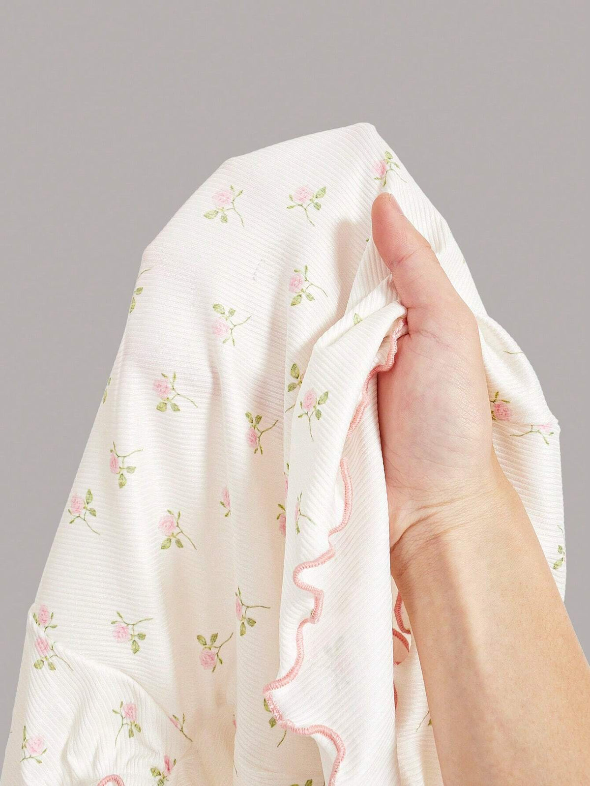 Coquette Summer Kawaii Ballet Style Pink Bow Puff Sleeve Ditsy Floral Summer T-Shirts Cute Summer