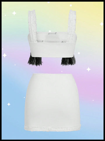 Kidcore Dopamine Cute Dog Two-Piece Outfit