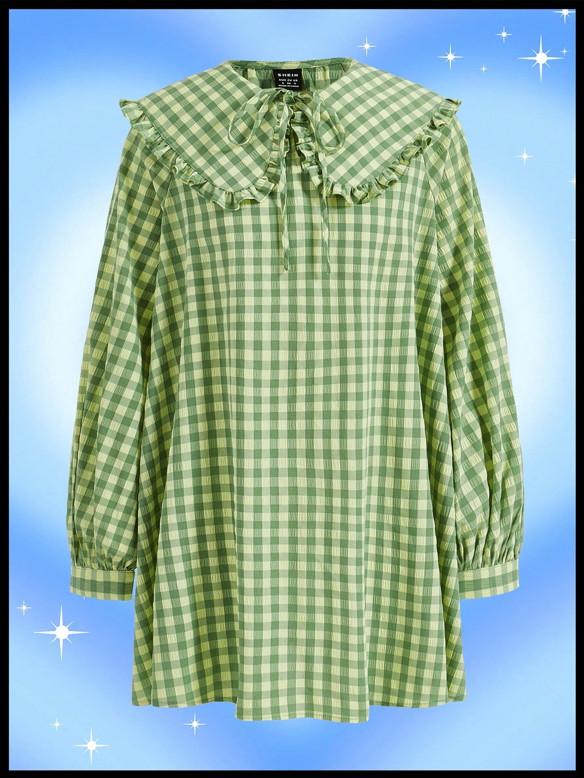 Dopamine Plaid Doll Style Ladies Dress
