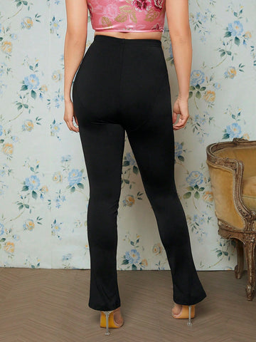 Lace Up Front Cut Out Leggings