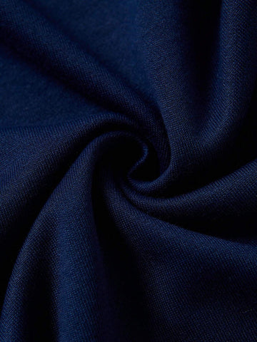 Solid Elastic Waist Sweatpants