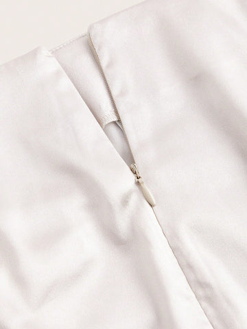 Women'S Chinese Style Bamboo Print Halter Top & Skirt Set With Buckle Decoration