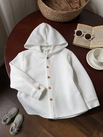 1pc Young Boys Casual Hoodie Shirt, Comfortable, Fashionable, Versatile, Soft & Breathable Fabric