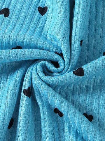 2pcs/Set Young Girl Country Style Patch-Up Patch Print Floral Strap Dress, Patchwork Pink Slip Dress