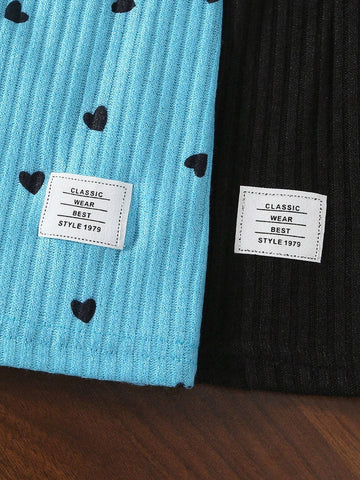 2pcs/Set Young Girl Country Style Patch-Up Patch Print Floral Strap Dress, Patchwork Pink Slip Dress