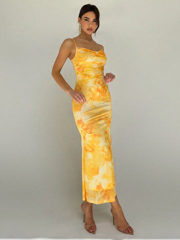 Spring/Summer Vacation Dress With Unique Design & Pure Seductive Style, Waist Cinching & Slimming,