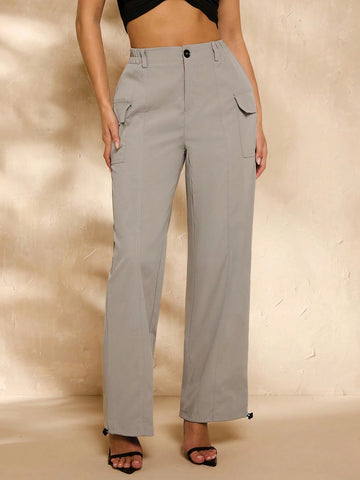 BAE Adjustable Wide Leg Cargo Pants