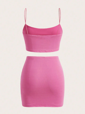 Multi-Pack Solid Color Bodycon Cami Dress For Summer