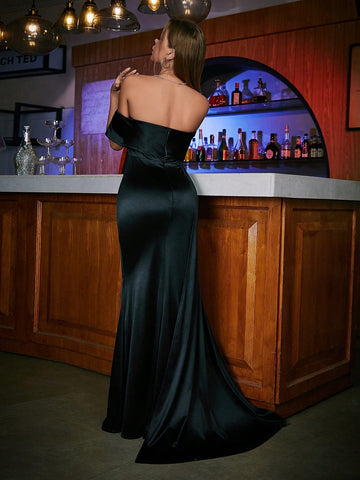 Off-shoulder Mermaid Bridesmaid Formal Dress