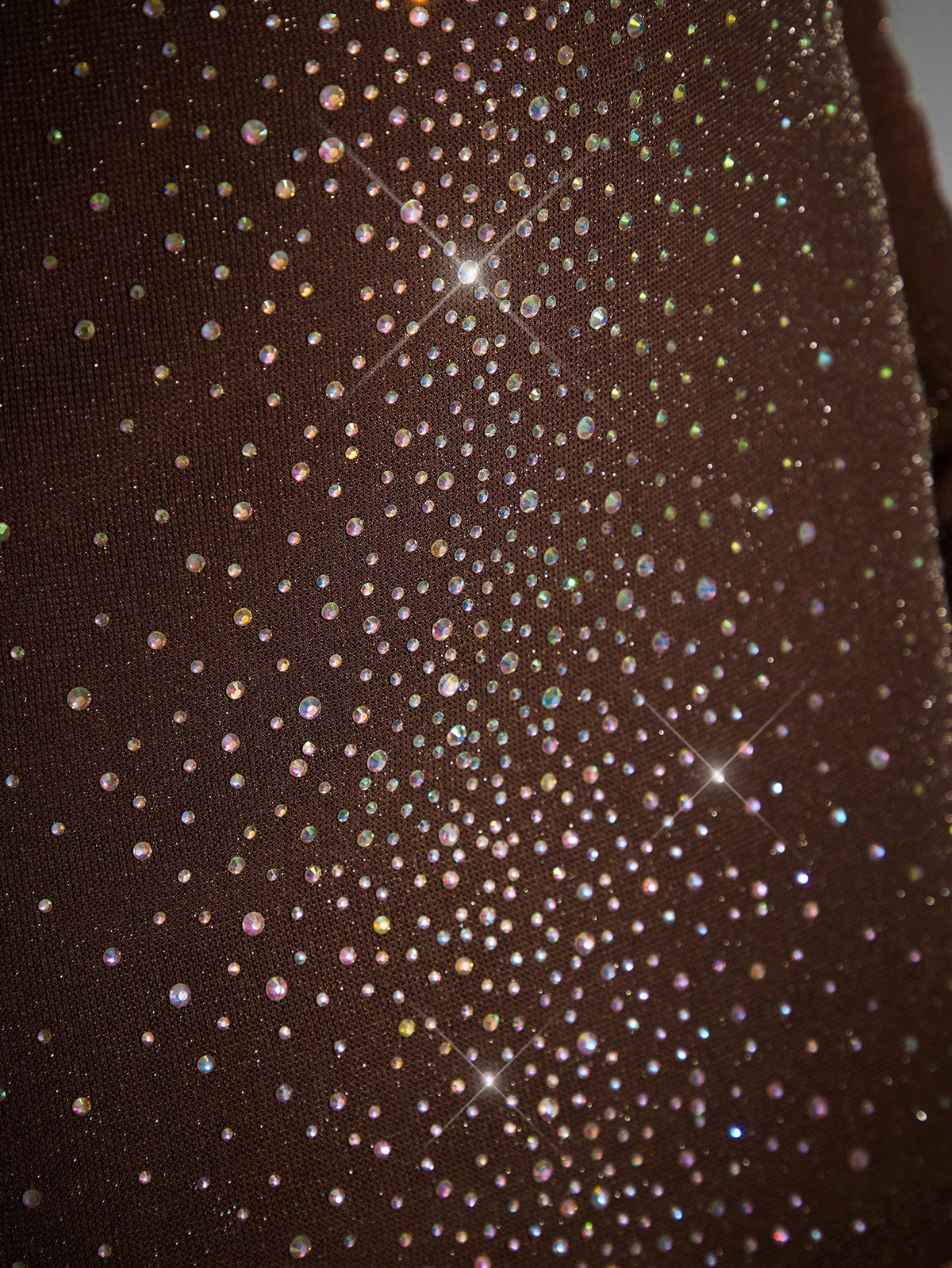 Rhinestone Detail Crop Top & Bodycon Skirt