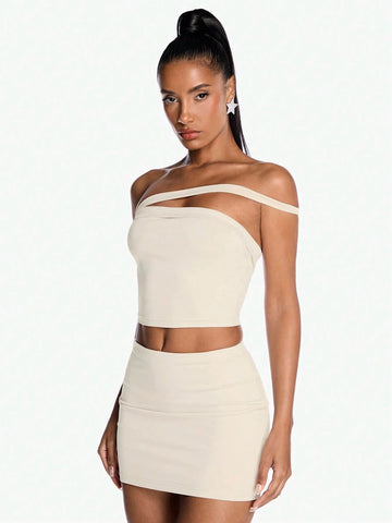 Summer Shoulder Straps, Multiple Ways To Wear, Tight And Sexy Women's Two-Piece Set