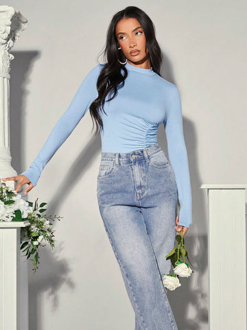 Valentine Day Bodysuit Spring Bodysuit Summer Bodysuit Blue Bodysuit Backless Bodysuit