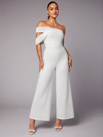Women'S Wide-Leg Jumpsuit, Summer Outfits, White