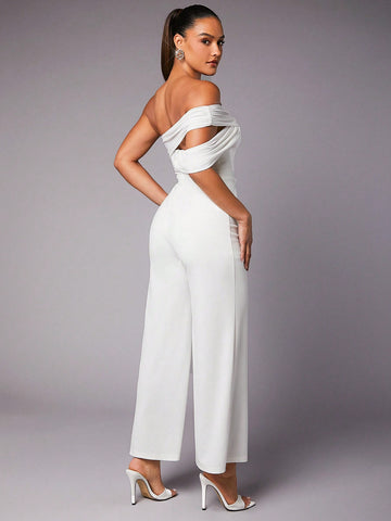 Women'S Wide-Leg Jumpsuit, Summer Outfits, White