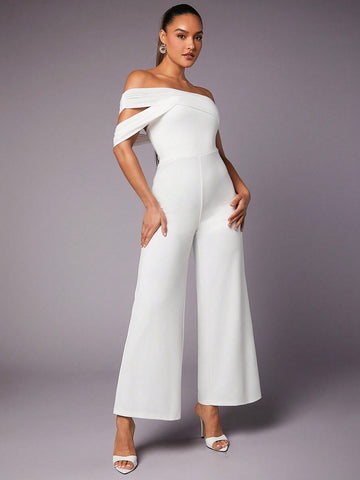 Women'S Wide-Leg Jumpsuit, Summer Outfits, White