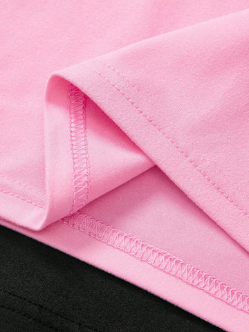 2pcs Casual Solid Color Knit Half-Open Collar Short Sleeve Fitted Women Mini Dress