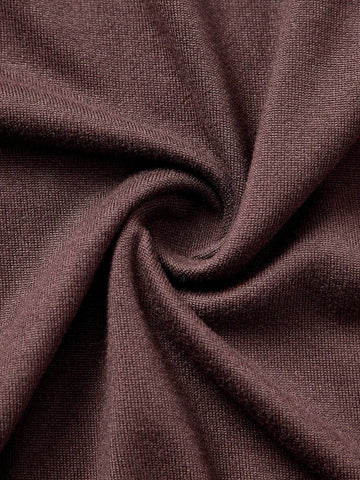 3pcs/Pack Solid Color Knitted Long Sleeve Slim Fit Turtleneck Mini Dress For Women