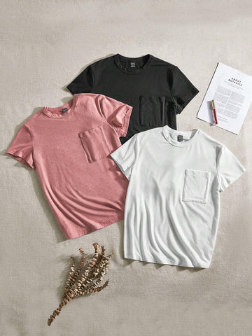 BASICS Women's Round Neck Loose Fit T-Shirt With Pocket