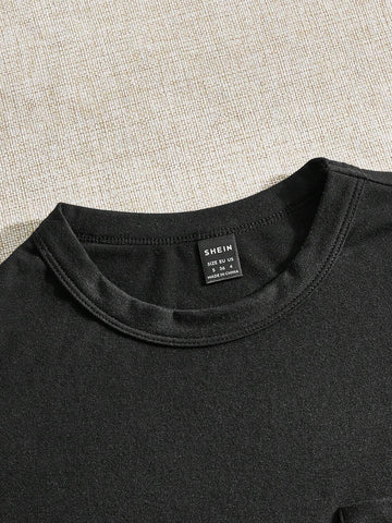 BASICS Women's Round Neck Loose Fit T-Shirt With Pocket