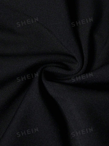 Women's Slim Fit Romper With Sleeveless Letter Printed Tank Top