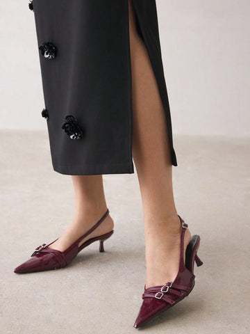 BIZwear Black Pearl Embellished Floral Skirt, Women's Long Skirt, Dress For Office, Christmas Party, Thanksgiving, Autumn/Winter