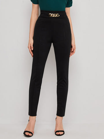 BIZwear Chain Detail Pants Workwear