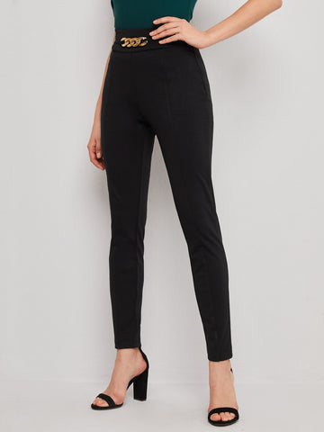 BIZwear Chain Detail Pants Workwear